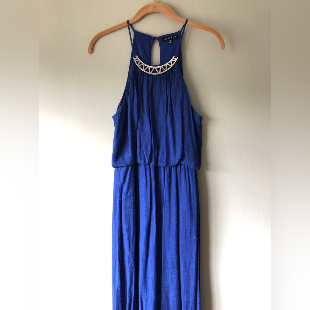 As U Wish | Blue Sleeveless Dress